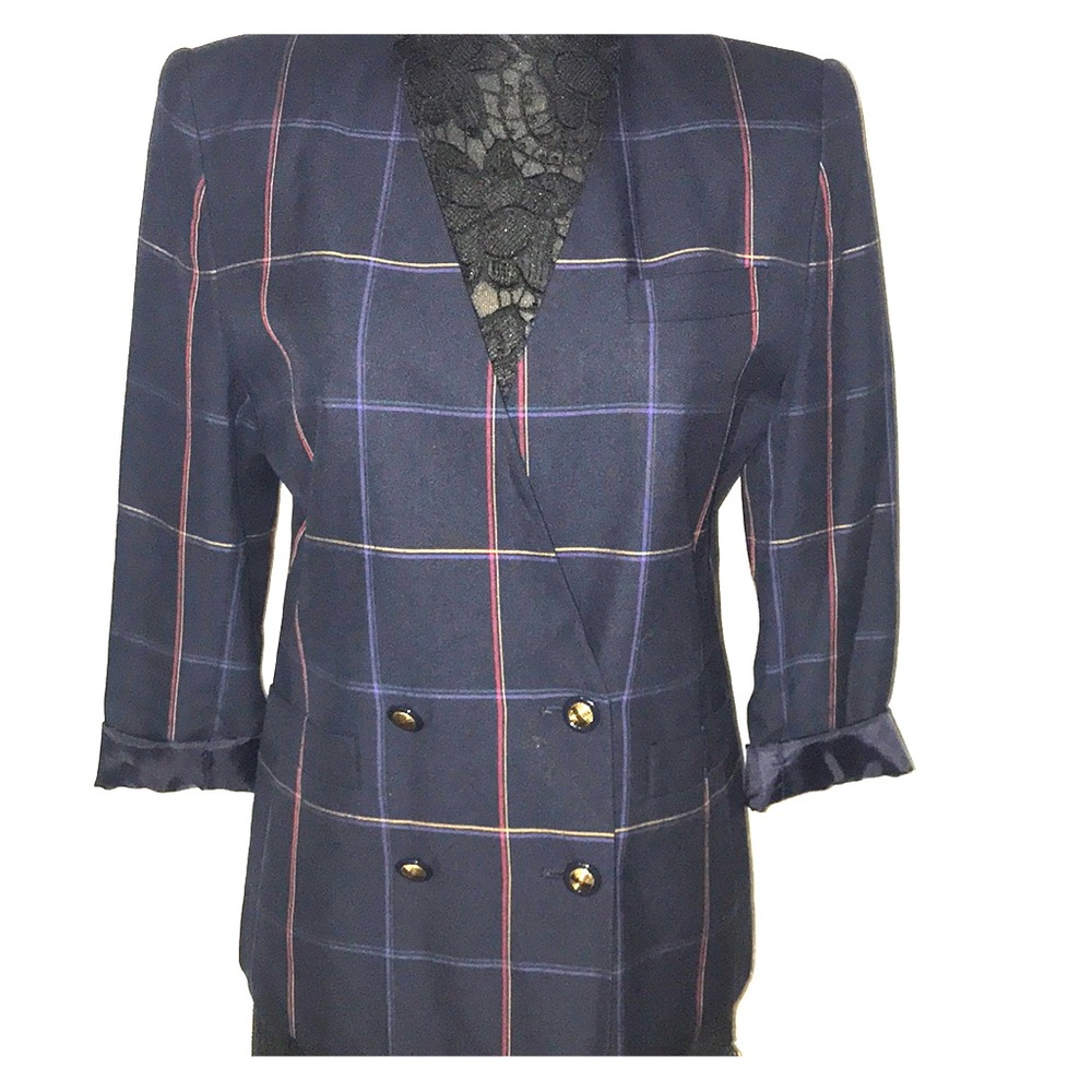Vintage Plaid Blazer